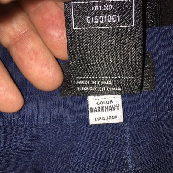 CQR Tactical Pants Mens 42W/30L Ripstop Dark Navy Cargo Pockets Elastic Waist - Picture 8 of 13